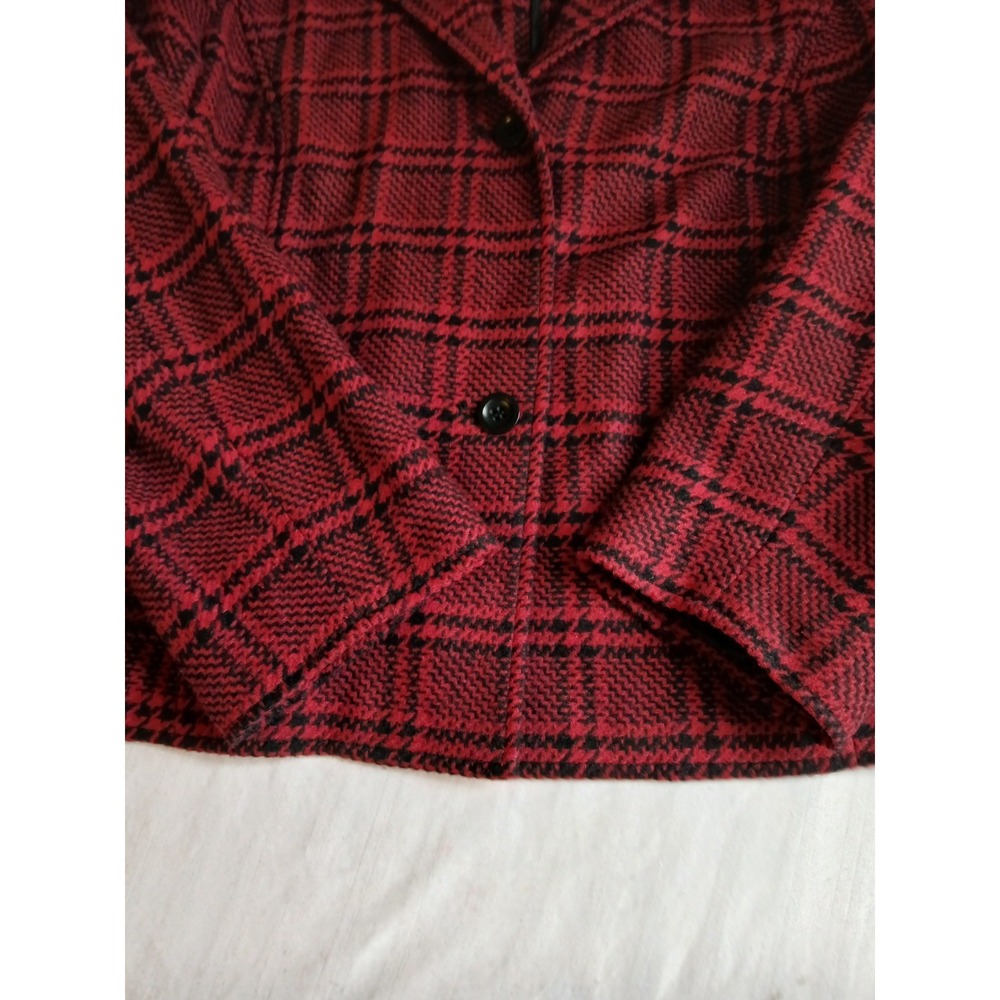 Talbots Blazer 18 Wool Blend Herringbone Plaid Office Preppy Work Career Capsule - Picture 6 of 15